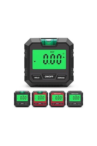 Manyetik Dijital Açı Ölçer Kesin Ve Göreli Ölçüm Açı Ve Eğim Dönüşümü İnklinometre Lcd Ekran Arka Işıklı Çok Amaçlı İnklinometre