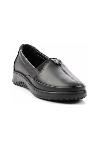 Siyah Hakiki Deri Kadın Casual Ayakkabı K01331750003 Siyah