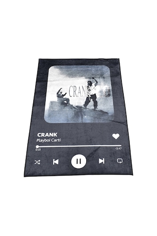 Zehra Abla Halı Yeni Lüks Dekoratif Crank Playboi Carti Tasarım Digital Baskı Makine Halısı 7122 Çok Renkli