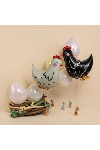 Davajdarit' Balon Seti Tavuklar 386318768 Siyah