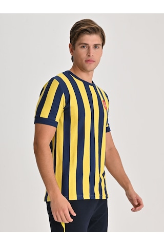 Fenerbahçe Retro Çubuklu Forma 64/65 Sarı-lacıvert