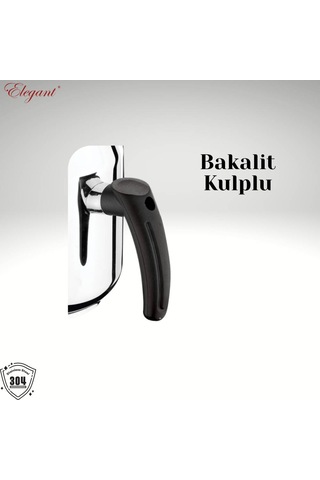 No3 Kahveci Demliği Bakalit Kulp - Siyah Siyah