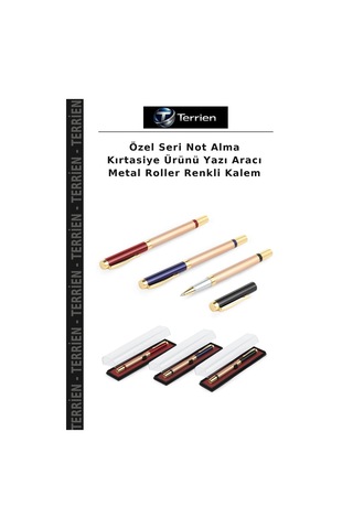 Özel Seri Not Alma Kırtasiye Ürünü Yazı Aracı Metal Roller Renkli Kalem Çok Renkli