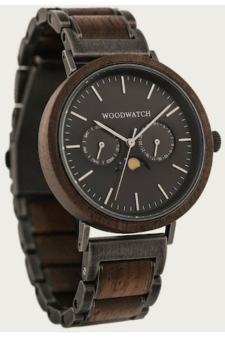 Woodwatch Ww-el-bıw Brushed Iron Walnut Ahşap Erkek Kol Saati 41 Mm