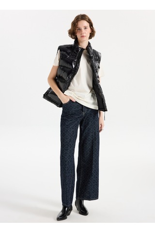 Hugo Lacivert Kadın %100 Pamuk Denim Pantolon 50541522
