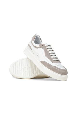 Deery Erkek Hakiki Deri Beyaz Sneaker Ayakkabı - 02013mbyze01 Beyaz