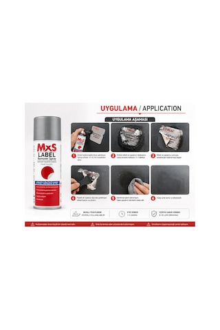 Mxs Etiket Sökücü Sprey 200 Ml - Yapışkan Ve Kalıntı Giderici