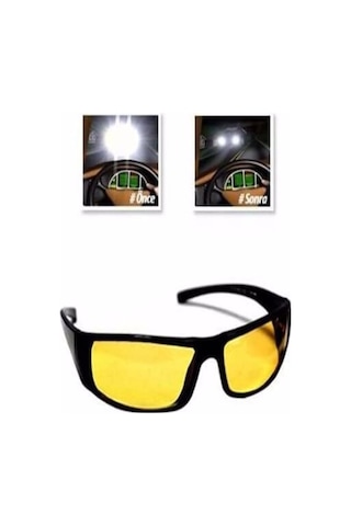 Anti Far Gece Görüş ve Güneş Gözlüğü Çerçeveli Gözlük