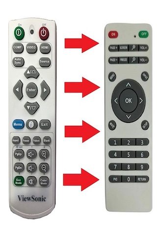 Speeduf Viewsonic Q-3101 Uyumlu Projeksiyon Kumandası