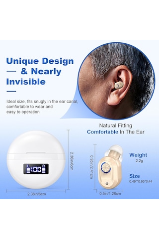 İşitme Cihazları, Gürültü Engelleme Ve Hacim Kontrolü Olan Yaşlılar İçin İşitme Cihazları, Şarj Edilebilir