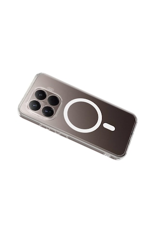 Xiaomi Mi 15t Pro İle Uyumlu Kılıf Şeffaf Kamera Korumalı Magsafe Sert Pc Telefon Kılıfı Kapak