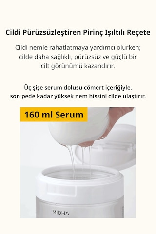 Midha Rice Pirinç Özlü Aydınlatıcı Serum Ped 150 ML
