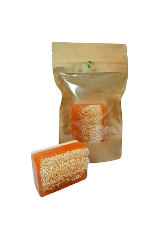 Naturaly Keçi Sütü Bal Özlü Kabak Lifli El Yapımı Peeling Sabun 120 G