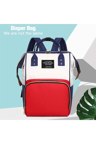 Novahub Moveevo Anne-baba İçin Çok Fonksiyonlu Su Geçirmez Seyahat Sırt Çantası Kırmızı