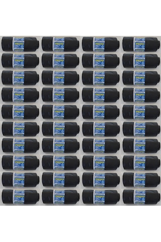 Polyfly Siyah Çöp Poşeti 70 x 110 CM 10'lu Rulo 40 Rulo 400 Adet