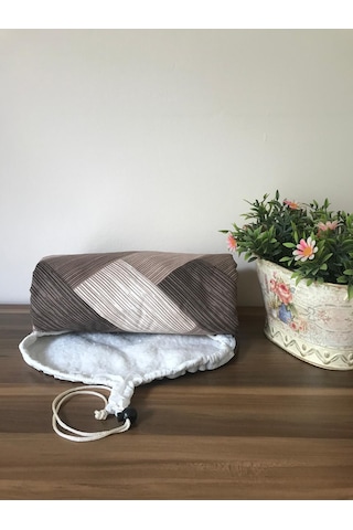 Ütü Masası Kılıfı İpli Stoperli Keçeli Örtüsü Bezi 55x140 Brown A