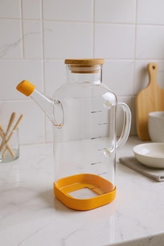Bambum Petto - Bambu Kapaklı Yağdanlık 800ml Çok Renkli