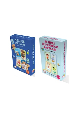 Meslek Kartları- Resimli Ses Ve Kavram Kartları İkili Set