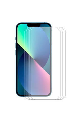 Gor Apple Uyumlu iPhone 13 Pro Max Darbe Emici Ekran Koruyucu Jelatin 5 Adet Şeffaf (120379436)