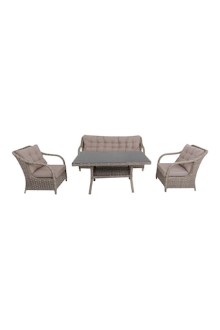 Matrix Üçlü Rattan Bahçe Oturma Grubu Bej Rehome Diğer