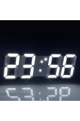 3d Dijital Led Uzay Tasarım Yeni Nesil Masa Duvar Saati Ayarlanır