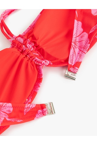 Koton Çiçek Desenli Straplez Bikini Üstü Pembe Desenli 5sak10251mm Pembe Desenli