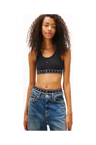 Tommy Hilfiger Kadın Tjw Sp Crop Tape Bralet-13147 Siyah