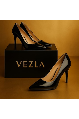 Vezla Stiletto Rugan siyah
