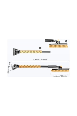 Wondernest Süpürme Suıtu St-3909 Sones Kürek Korumalı Kar Fırçası Çıkarılabilir 0