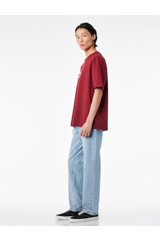 Koton Pamuklu Normal Bel Vintage Straight Fit Jean Pantolon Açık İndigo 6sam40319nd