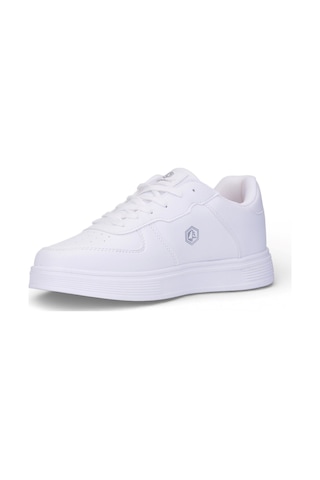 Nstil Unisex Spor Ayakkabı Rahat Yumuşak Taban Kaymaz Günlük Bağcıklı Sneaker 408 Beyaz