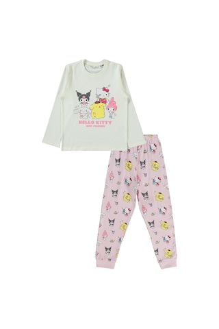 Kuromi 6-9 Yaş Pijama Takımı Ekru