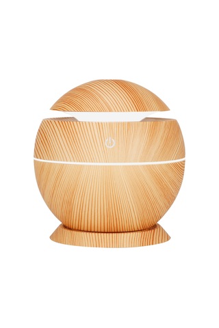 Suofeng Halka Açık Usb Nemlendirici, Renkli Led Işık Ve Aroma Özelliği İle Ev/ofis Kullanıma Uygun, Hafif Ahşap Desenli