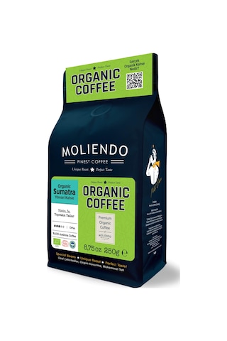 Moliendo Organic Indonesia Sumatra Yöresel Çekirdek Kahve 250 G