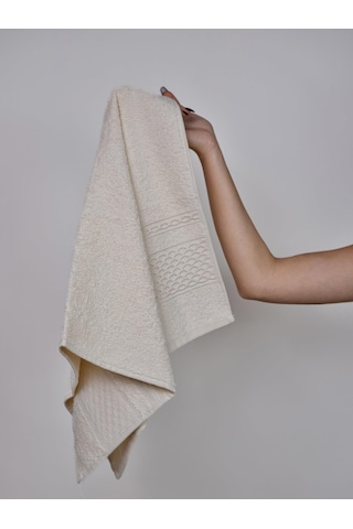 Pure Basic Pamuklu Havlu 50x85 Tek Parça El Havlusu krem