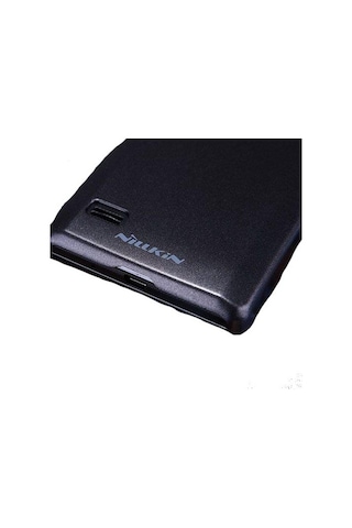 Nillkin Optimus L9 İle Uyumlu Parlak Sert Kauçuk Kılıf Siyah
