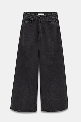 Sââde Kadın Yüksek Bel Wide Leg Bol Paça Jean Pantolon - '90 Vintage Siyah