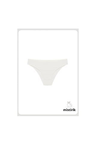 Taranto Model Fitilli Pamuklu Slip Esnek Komforlu Hava Alan Külot Beyaz Renk Beyaz
