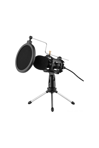 Reedark F8 Profesyonel Kondenser Mikrofon Seti - Tripod, Şok Emici Ve Rüzgar Koruma İle