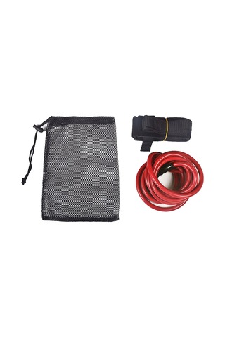 Geeksen Yüzme Antreman Direnc Lastiği - 4 Metre Esnek Kauçuk - 6x10 Mm Çap - Kemer Ve Çanta İçeren Set Çok Renkli