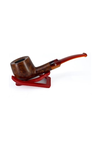 Şahin Üç Yıldız Bent Pot Mod Ban 3 9mm. Filtreli Akrilik Saplı Pipo 237897