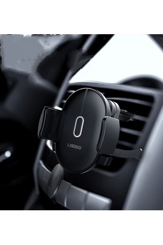 Wisdomselect Qi Dashboard Ön Cam Havalandırma Otomatik Sıkma Araç Telefonu Tutucu Braketi Kablosuz Şarj-sarı B Tarzı Siyah Vantuzlu Chjneo