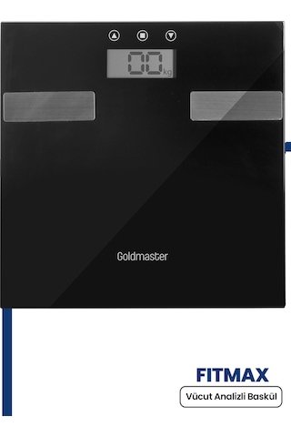 Fitmax Geniş Ekranlı Yağ Ölçer Fonksiyonlu Vücut Analizli Tartı Baskül