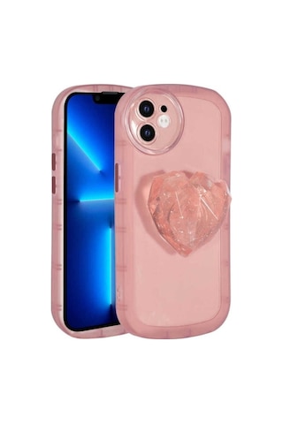 Apple Uyumlu iPhone 11 Kılıf Kamera Korumalı Pop Soketli Renkli Zore Ofro Kapak Pembe