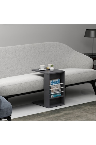 Tekerlekli C Sehpa Antrasit