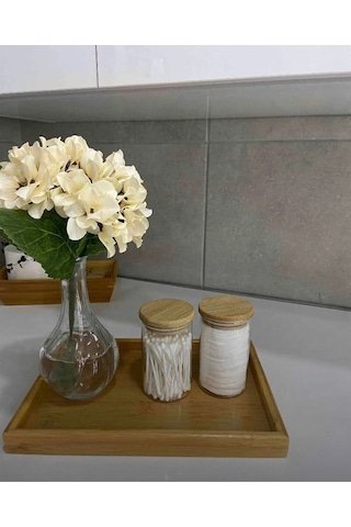 Bambu Çok Amaçlı Düzenleyici Sunum Tepsisi 33 Cm X 22 Cm Royaleks-81287 Çok Renkli