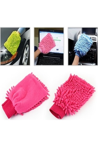 Mikrofiber Temizlik Eldiveni - Araç Yı Eldiveni Oto Yı Temizleme Cila Eldiveni