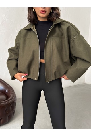 Verymoda Kaşe Mont F2047 Haki