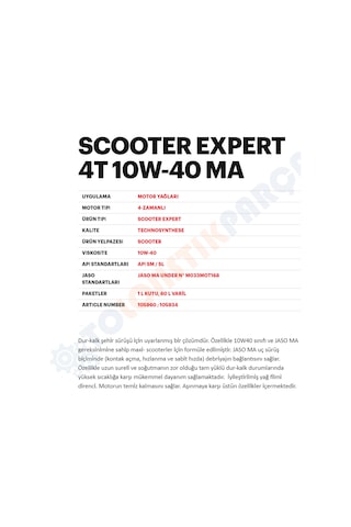 Motul Scooter Expert 10W40 4t 1 L