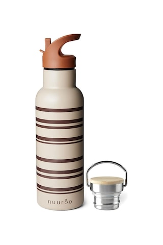 Nuuroo Bertil Pipetli Paslanmaz Çelik Termos Cobblestone Kahverengi 500 Ml